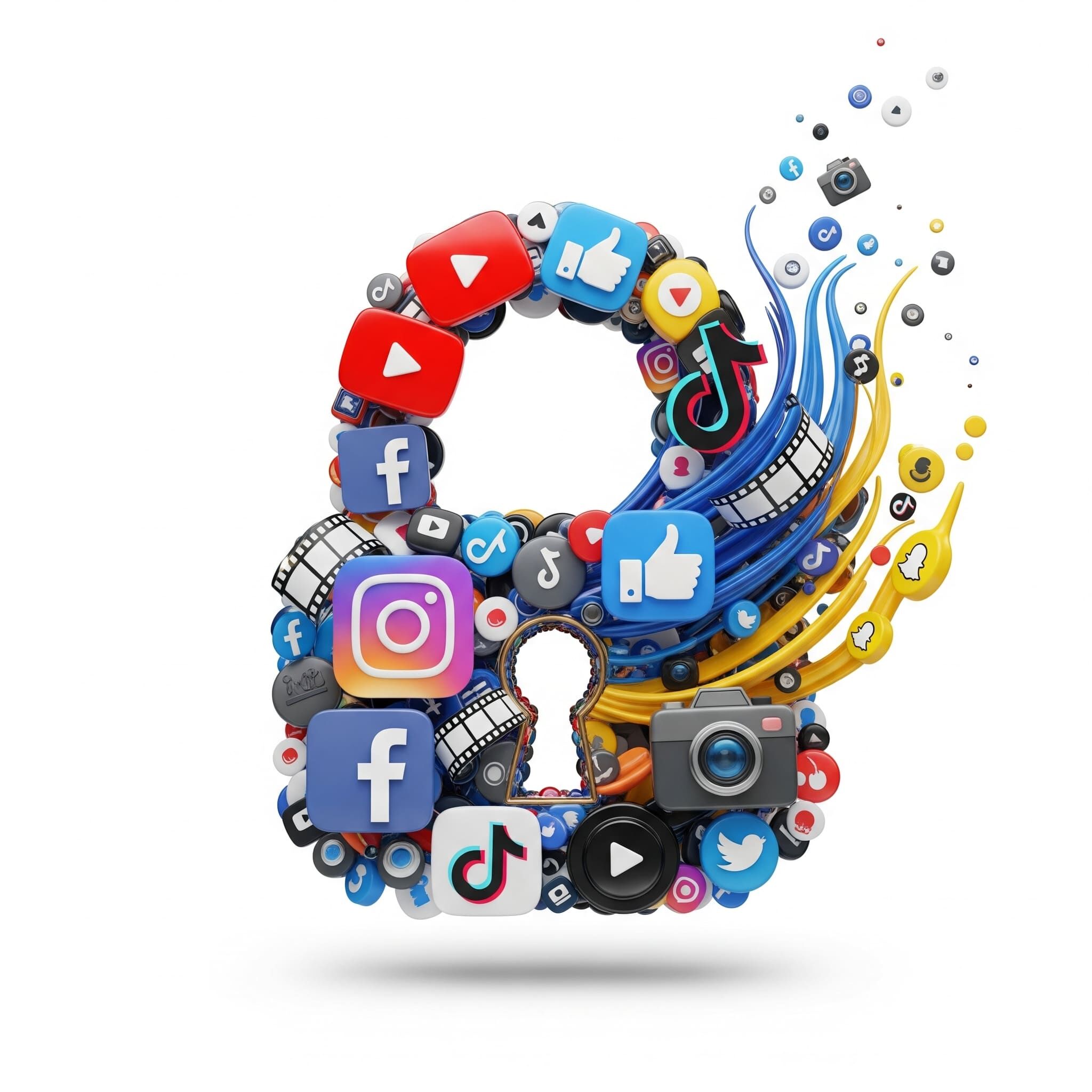 Papan pemuka keselamatan Vidcombo dengan folder dilindungi kata laluan dan tetapan penyulitan